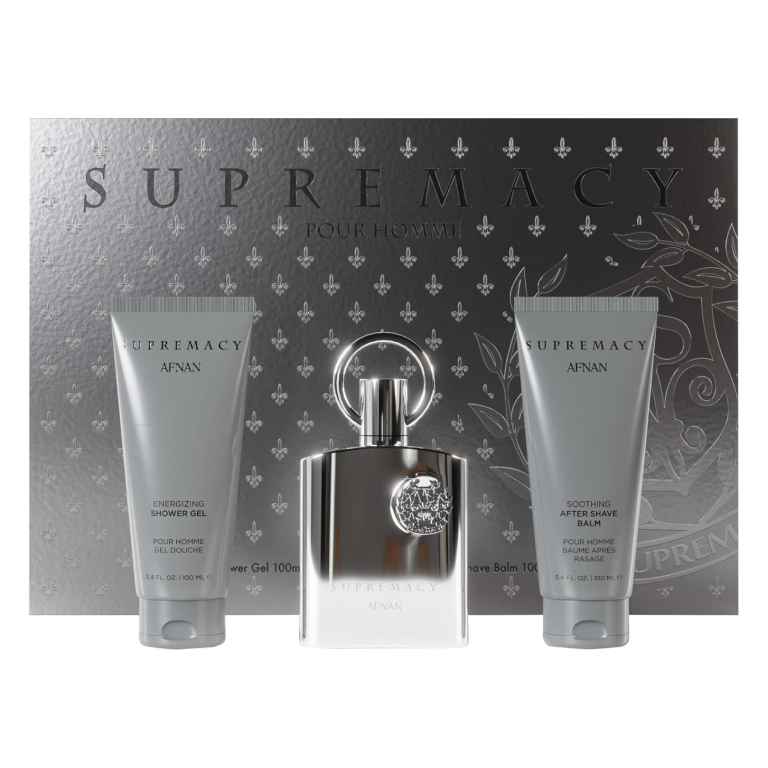 Coffret Supremacy Grey Afnan Pour Homme 3 pièces