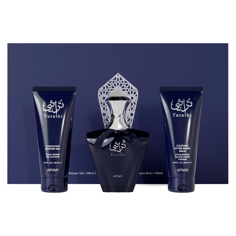 Coffret Turathi Blue Afnan Pour Homme 3 Pièces - Afnan - photo principale